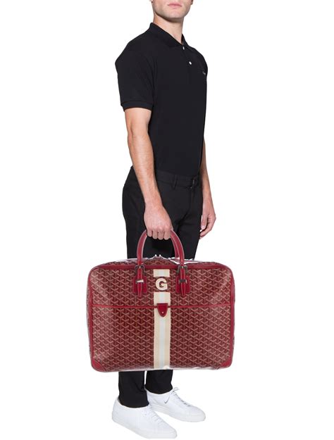 goyard suitcase trunk|Goyard luggage carry on.